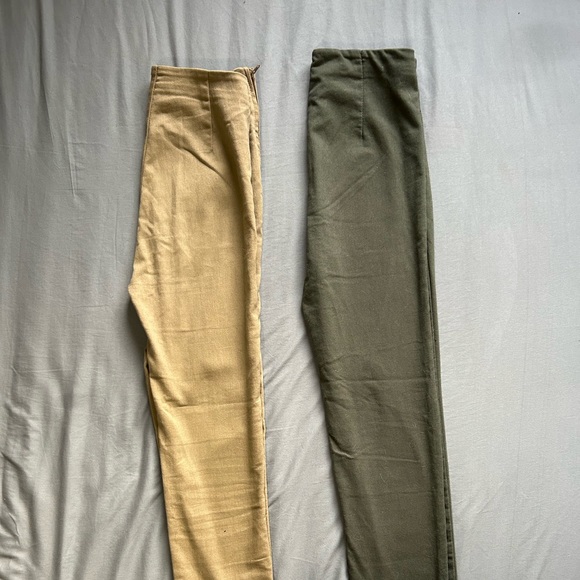 Tan and Dark Green Pants - Picture 9 of 10